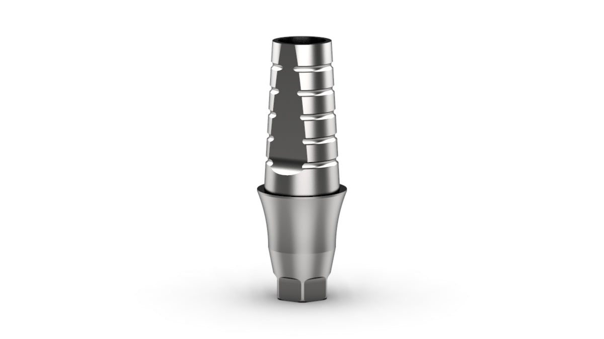LOTx10 Dental Abutment Flat 1 mm attachment Hiossen Regular conical LOTx10 Dental Abutment Flat 1 mm attachment Hiossen Regular conical