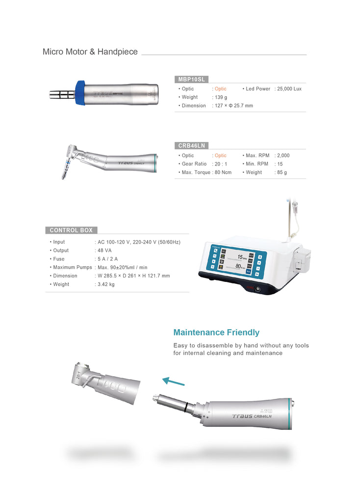 TRAUS SIP20 IMPLANT MOTOR SET